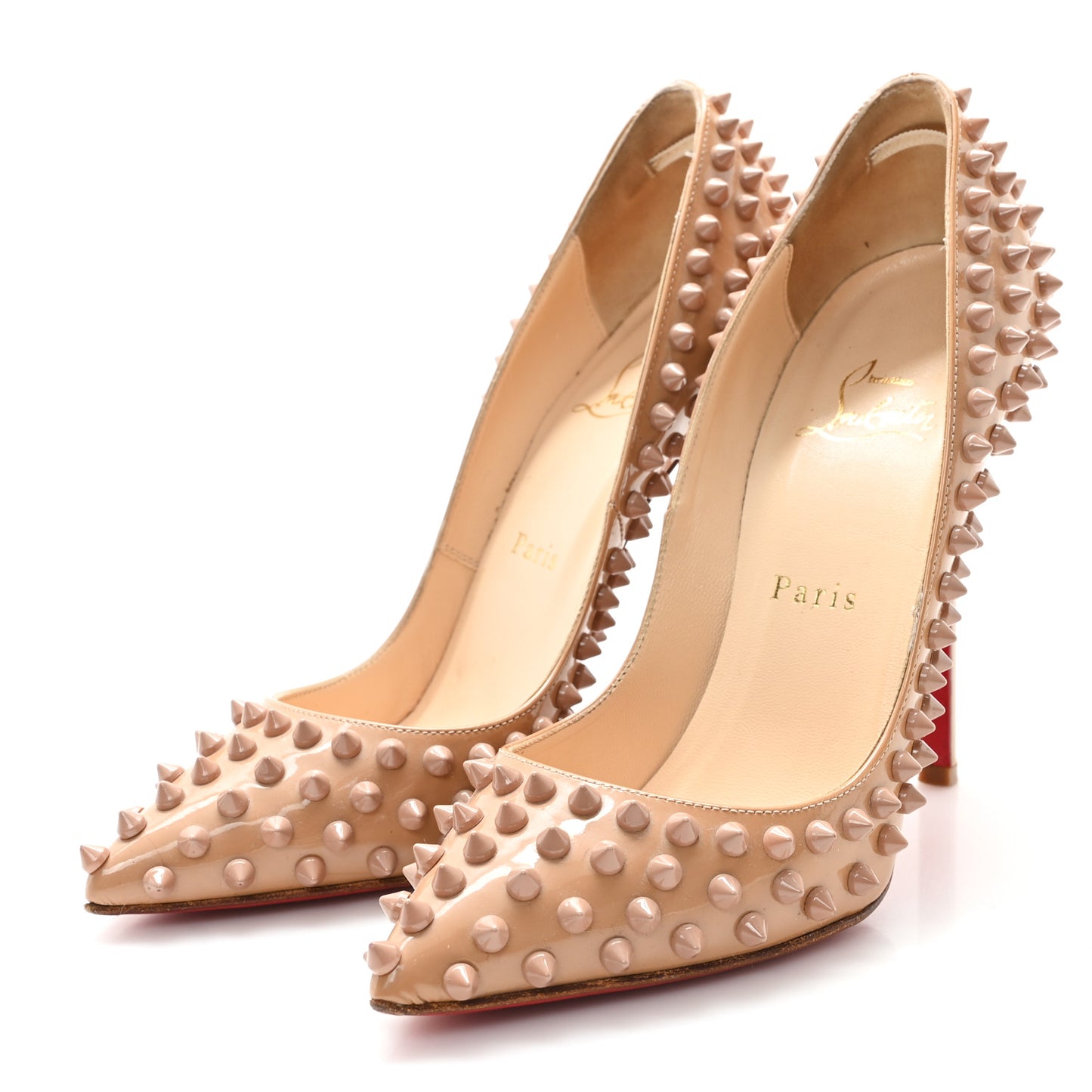 Patent Pigalle Spikes 120 Pumps 36 Nude