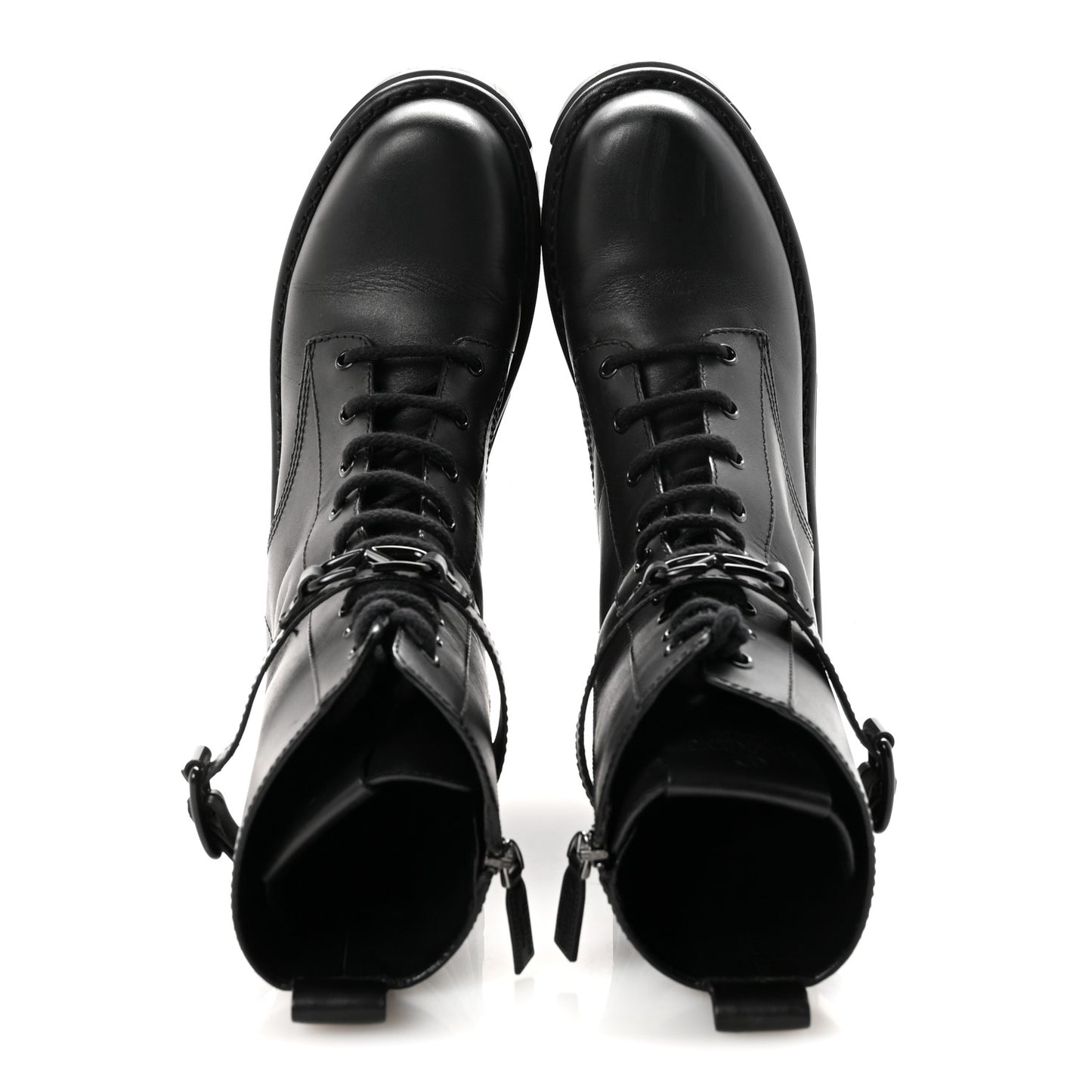 Calfskin Vlogo 30/50mm Combat Boots 39.5 Black