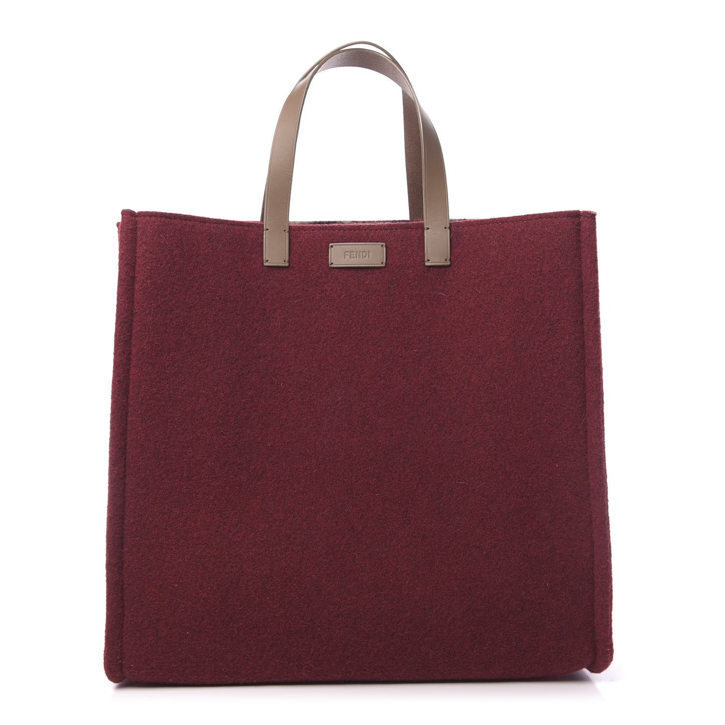 Felt Shopping Tote Red