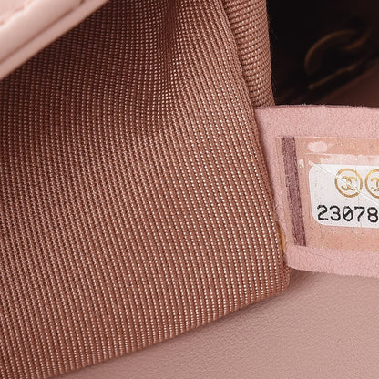 Chanel Lambskin Borse Romane Single Flap Light Pink 7 of 8