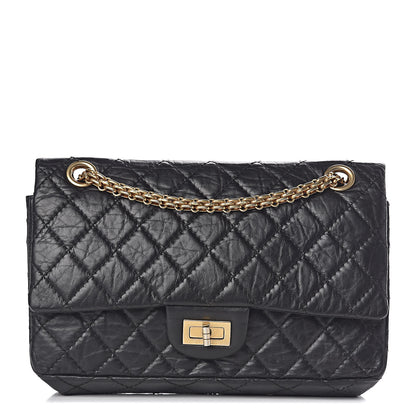 Chanel Aged Calfskin Quilted 2.55 Reissue 225 Flap Black 1 of 16