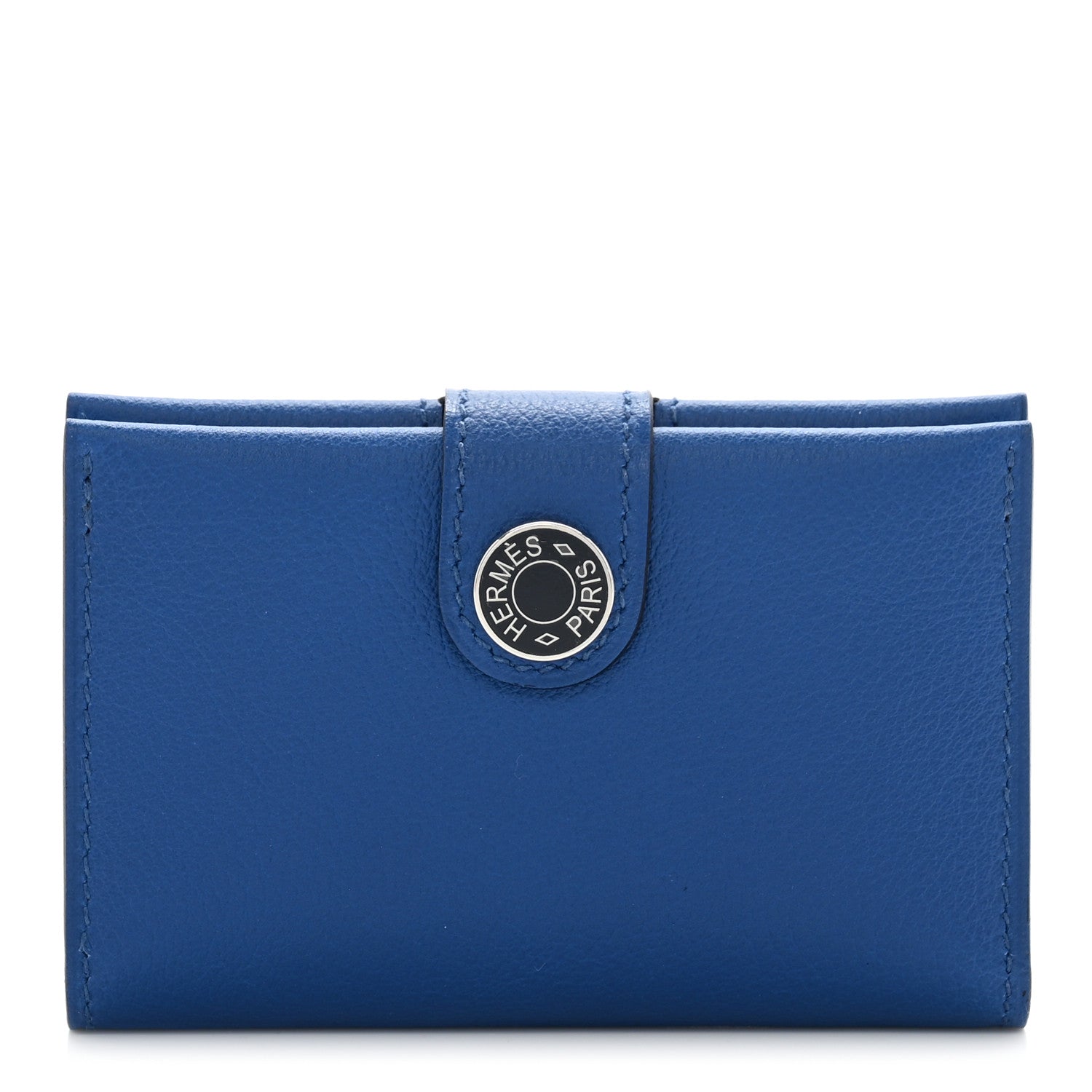 Hermes Evercolor R.M.S Card Holder Bleu France Bleu Nuit 1 of 9
