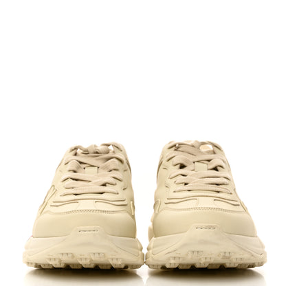 Gucci Calfskin Logo Womens Rhyton Sneakers 37.5 Ivory 2 of 9