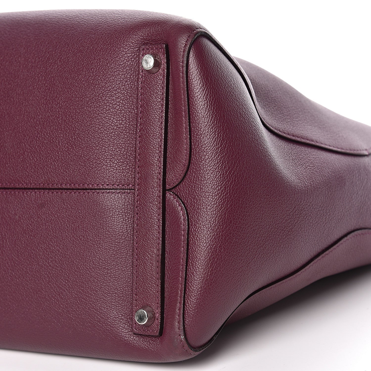 Christian Dior Supple Grained Calfskin Large Open Bar Tote Purple 10 of 11