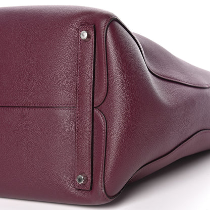 Christian Dior Supple Grained Calfskin Large Open Bar Tote Purple 10 of 11