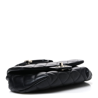 Chanel Calfskin Quilted CC Uniform Flap Belt Bag Black 4 of 12