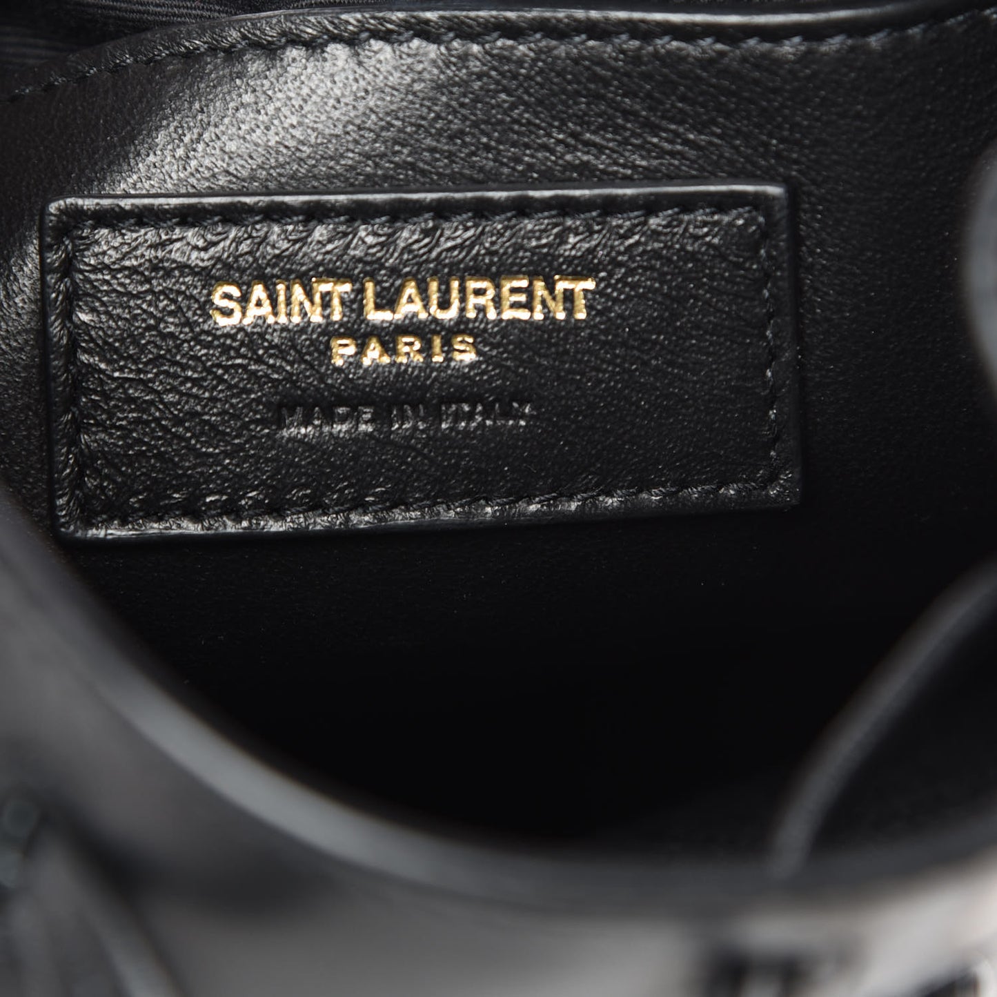 Smooth Calfskin Small Talitha Bucket Bag Black