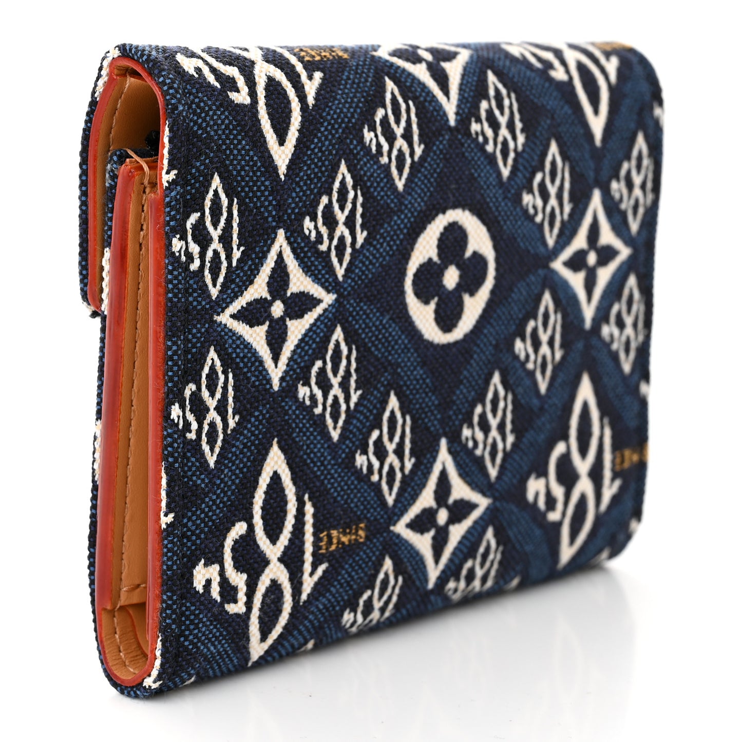 LOUIS VUITTON Jacquard Since 1854 Victorine Wallet Blue