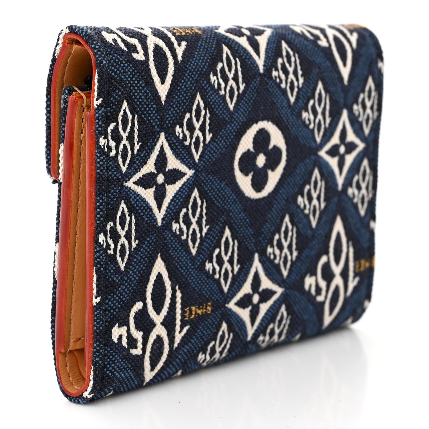 Louis Vuitton LOUIS VUITTON Jacquard Since 1854 Victorine Wallet Blue 3 of 7