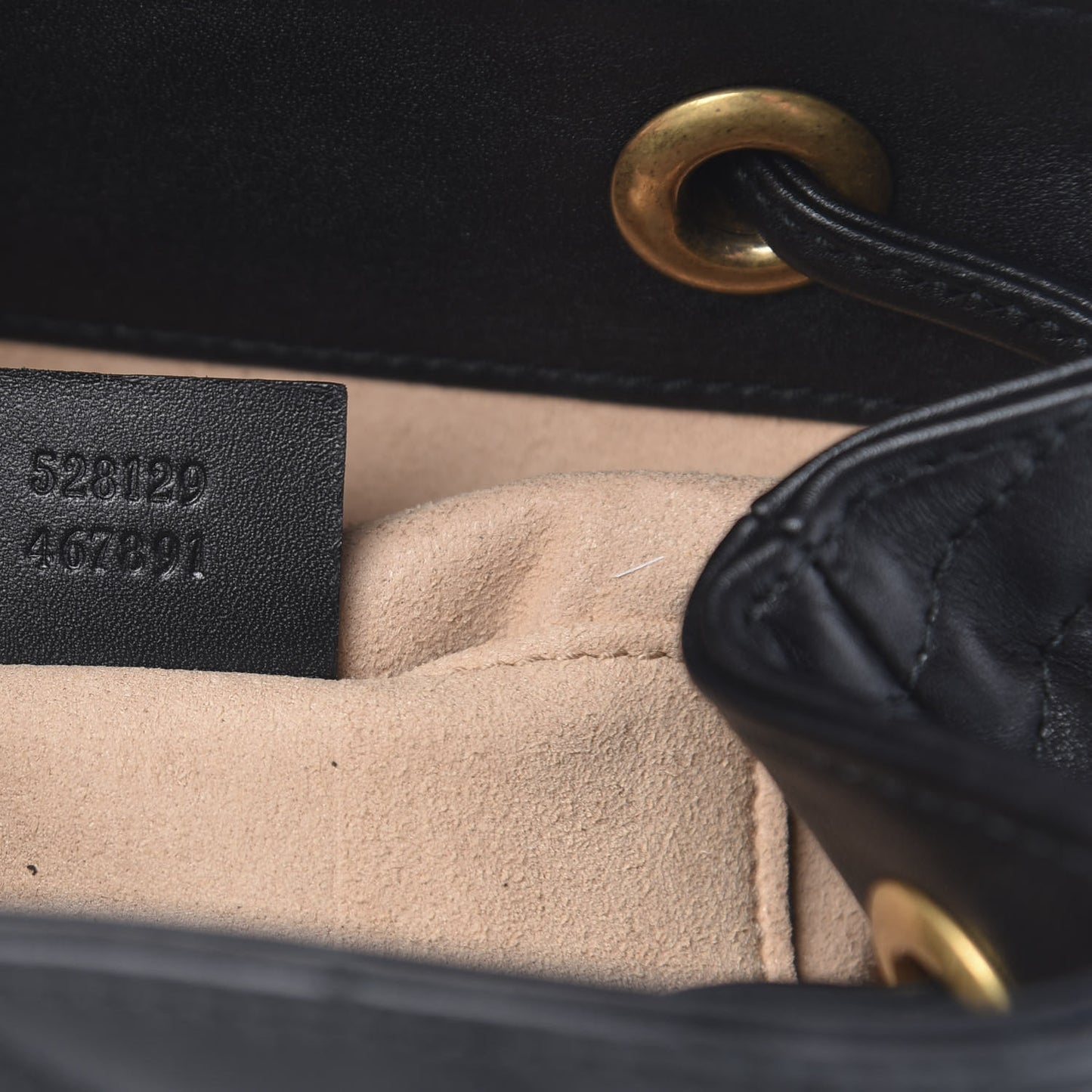 Calfskin Matelasse GG Marmont Flap Backpack Black