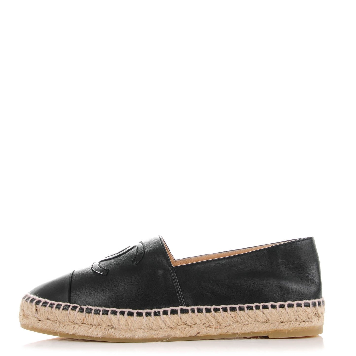 Lambskin CC Espadrilles 40 Black