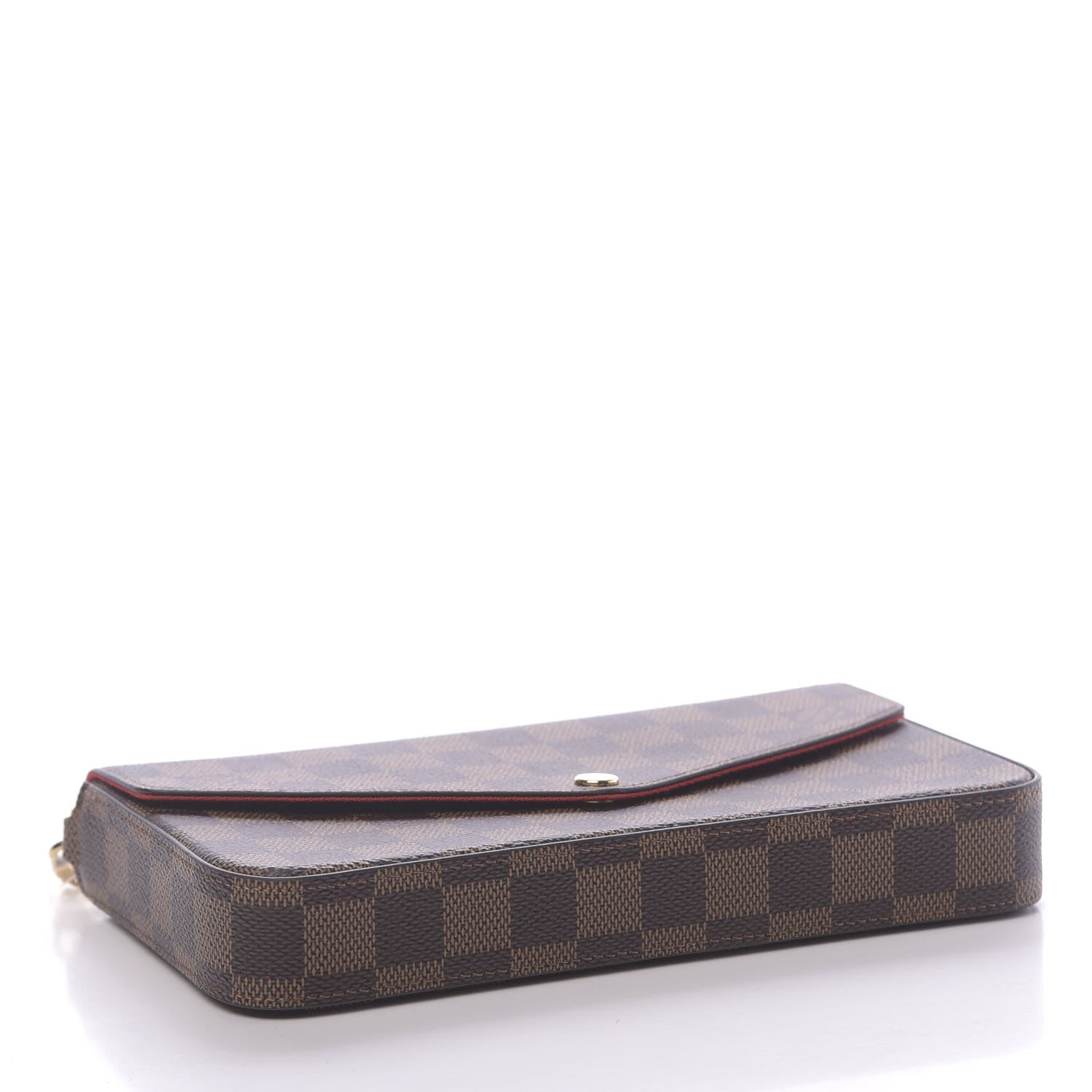 Louis Vuitton Damier Ebene Pochette Felicie Chain Wallet 5 of 10