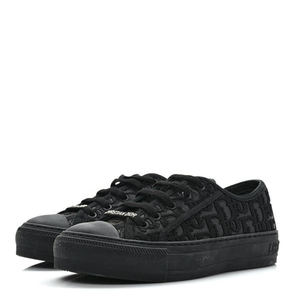 Christian Dior Canvas Walk'N'Dior Low Top Sneakers 36.5 Black 3 of 9
