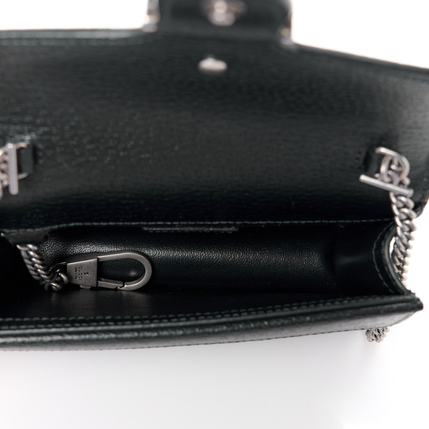 Gucci Jacquard Black Denim GG Monogram Super Mini Dionysus Shoulder Bag Black Ivory 5 of 10
