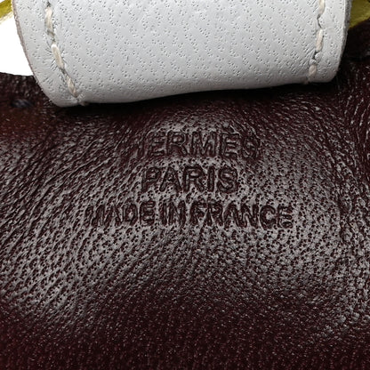 Hermes Milo Lambskin Grigri Rodeo Horse Bag Charm PM Rouge Sellier Jaune Bourgeon Bleu Brume 4 of 4