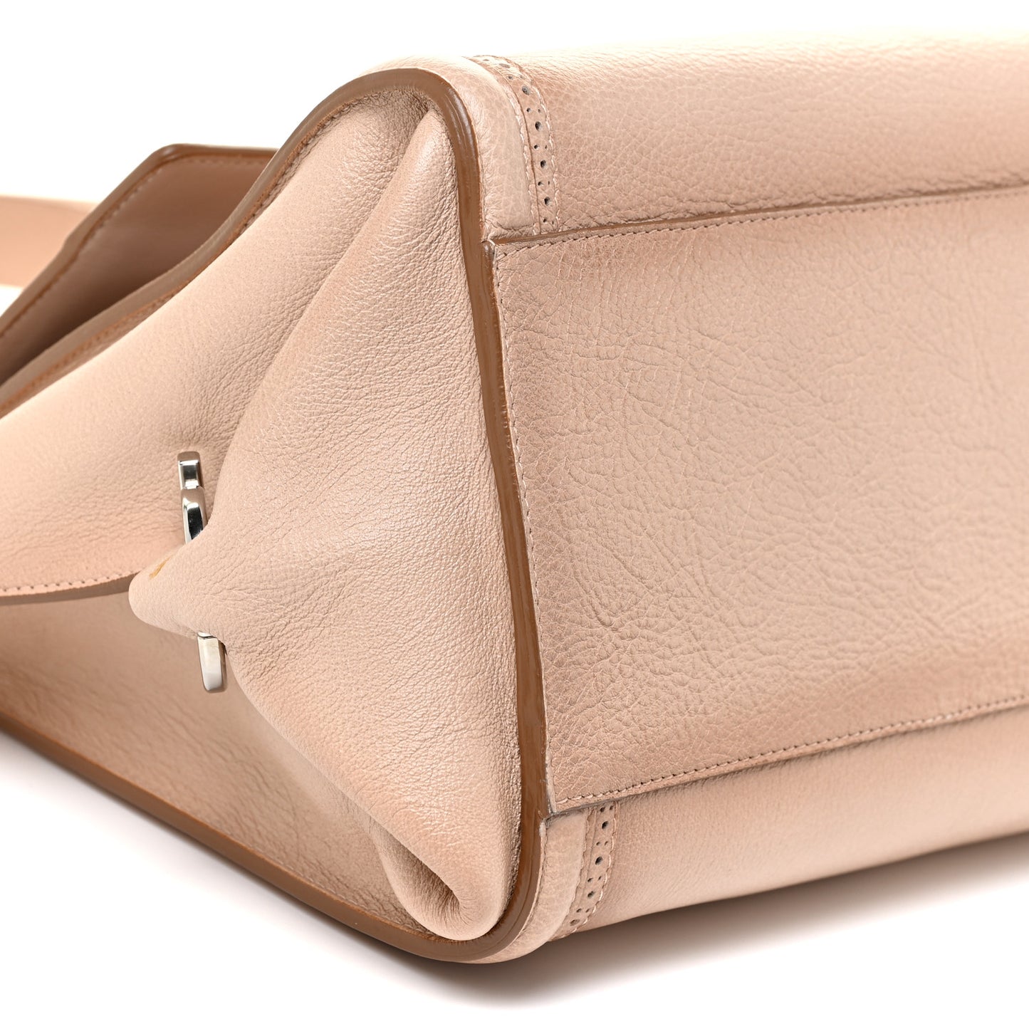 Calfskin Medium Sofia Satchel Beige