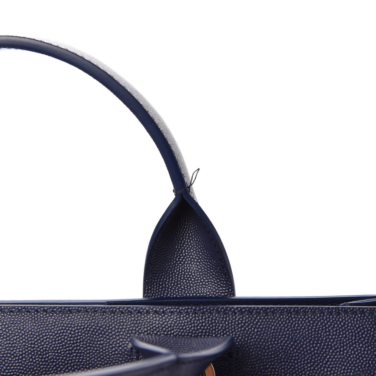 Caviar Small Studded Deauville Tote Navy