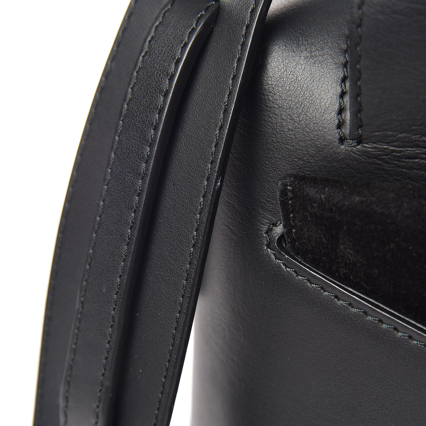 Suede Calfskin Small Rogue Satchel Black Silver Hardware