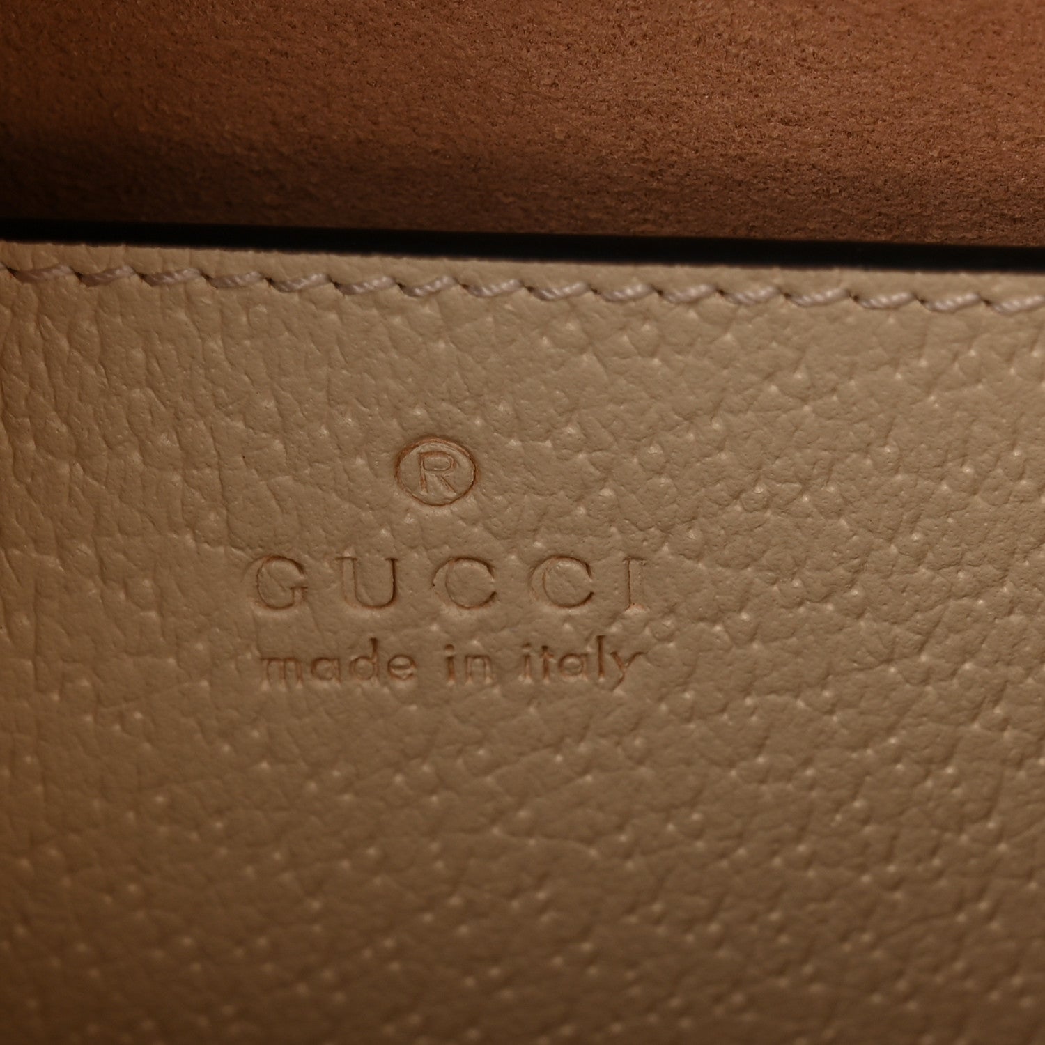 Gucci Textured Dollar Calfskin Web Small Diana Tote Bag Mystic White 6 of 10