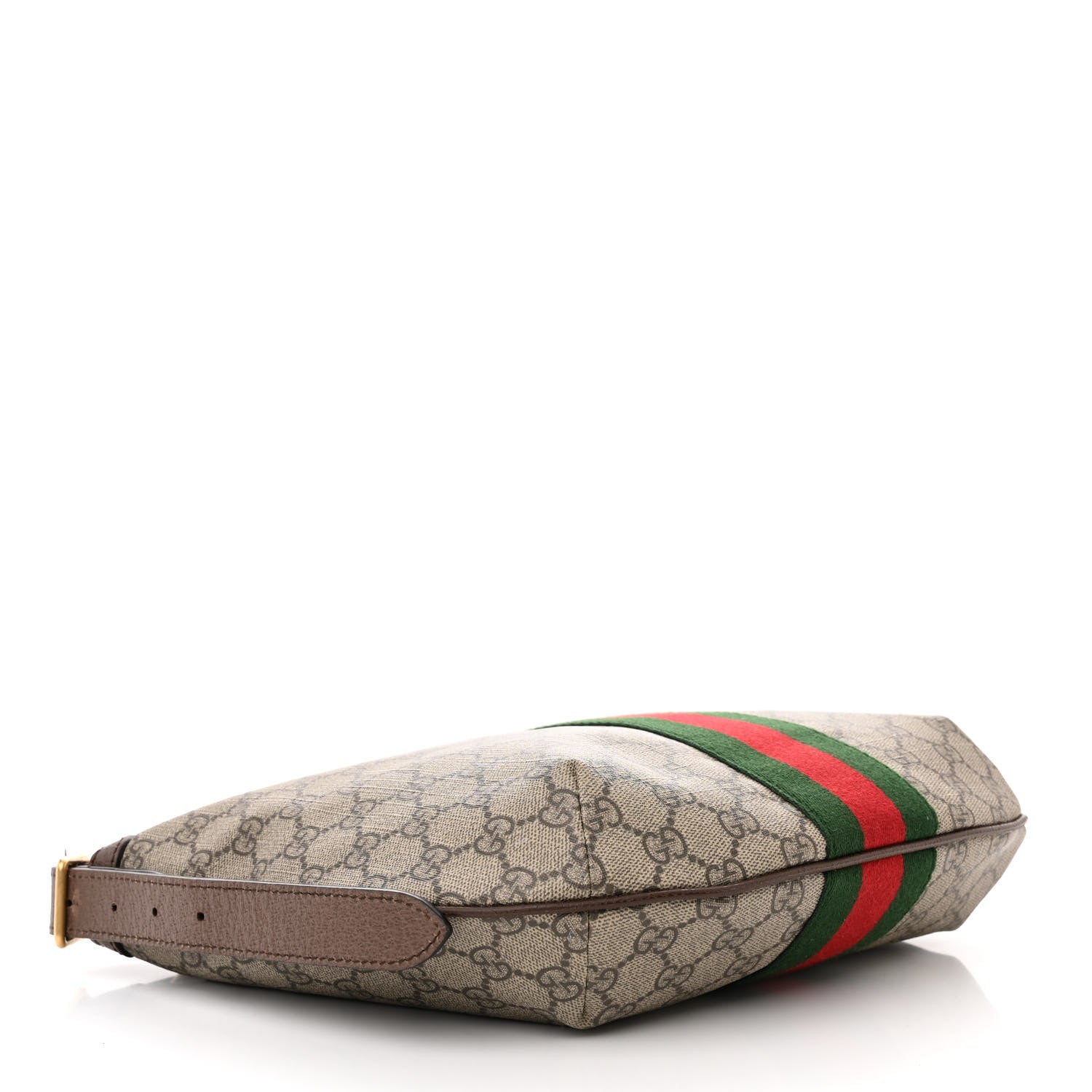 Gucci GG Supreme Monogram Web Small Ophidia Half Moon Hobo Brown 4 of 16