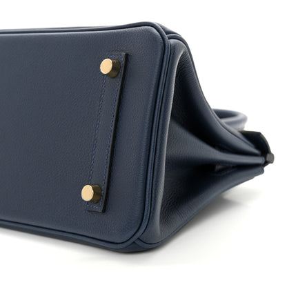 Hermes Evercolor Shoulder Birkin Light 29 Bleu Abysse 10 of 11