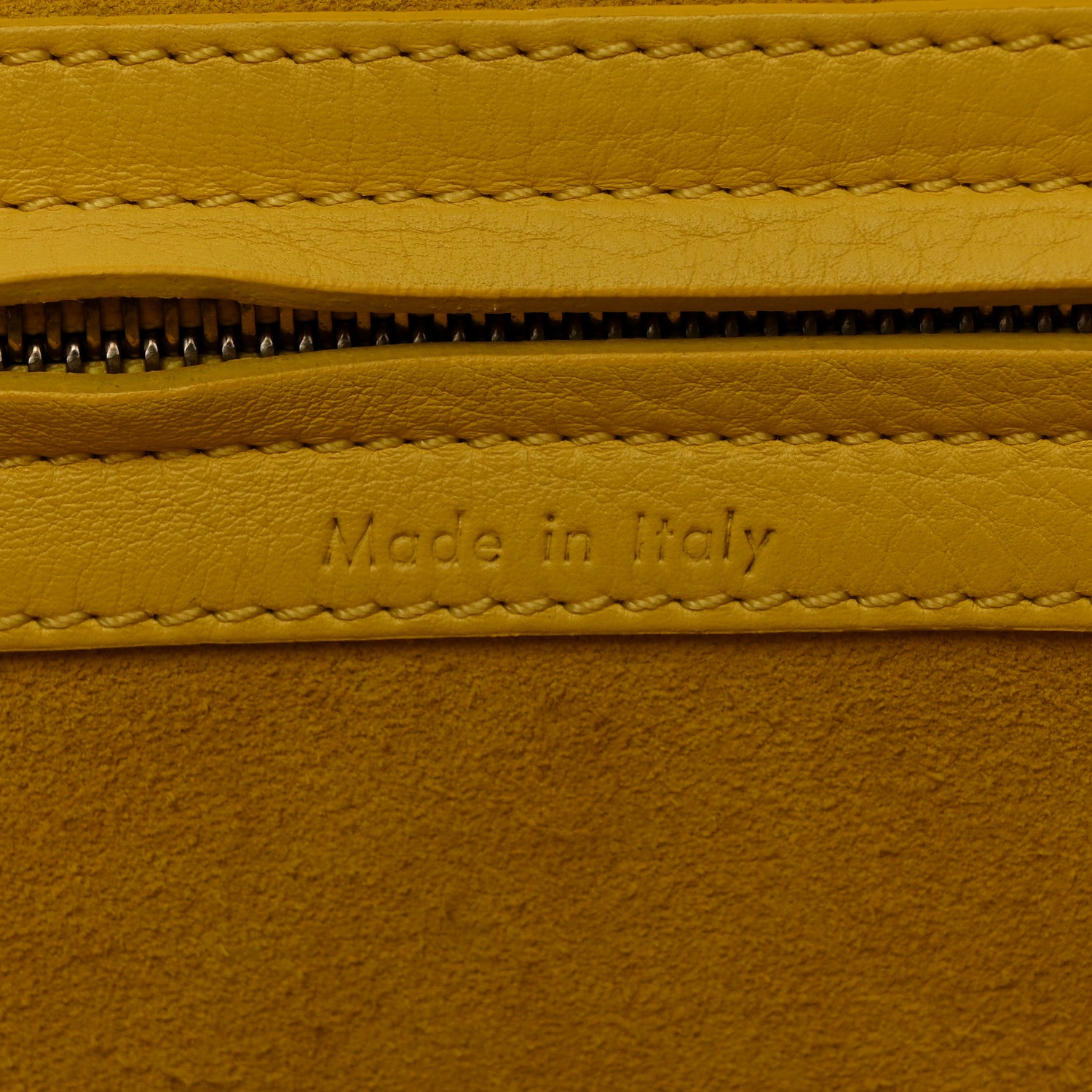 Celine Supple Calfskin Large Phantom Luggage Sun Yellow 7 of 11
