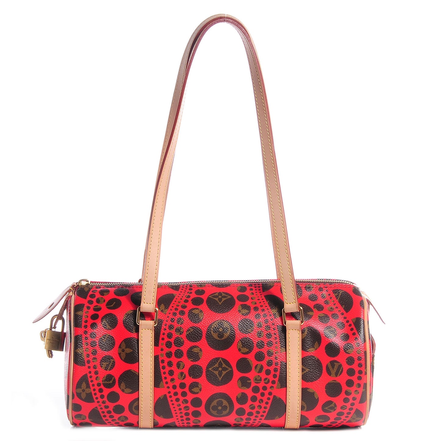 Monogram Kusama Pumpkin Dots Papillon 30 Red