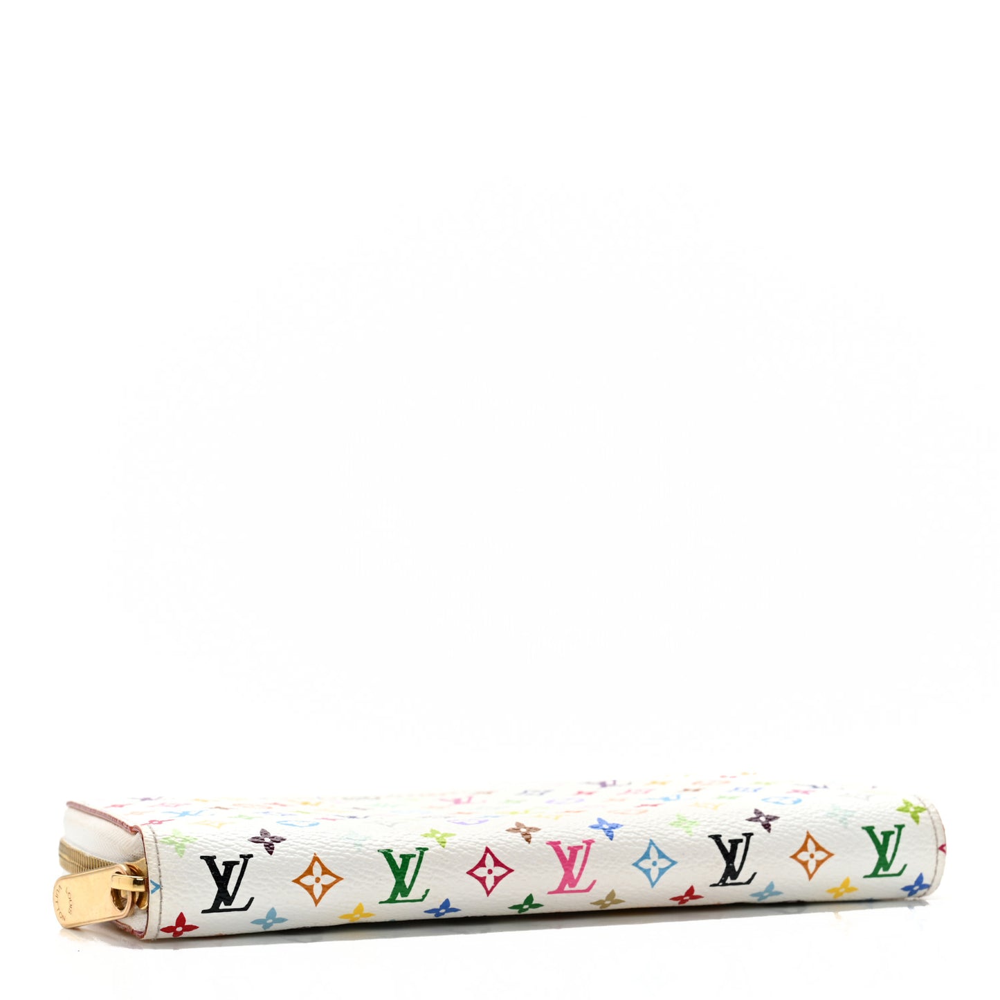 Monogram Multicolor Zippy Wallet White Litchi