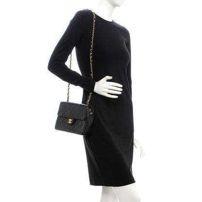 Chanel Lambskin Quilted Mini Square Flap Bag Black 2 of 9