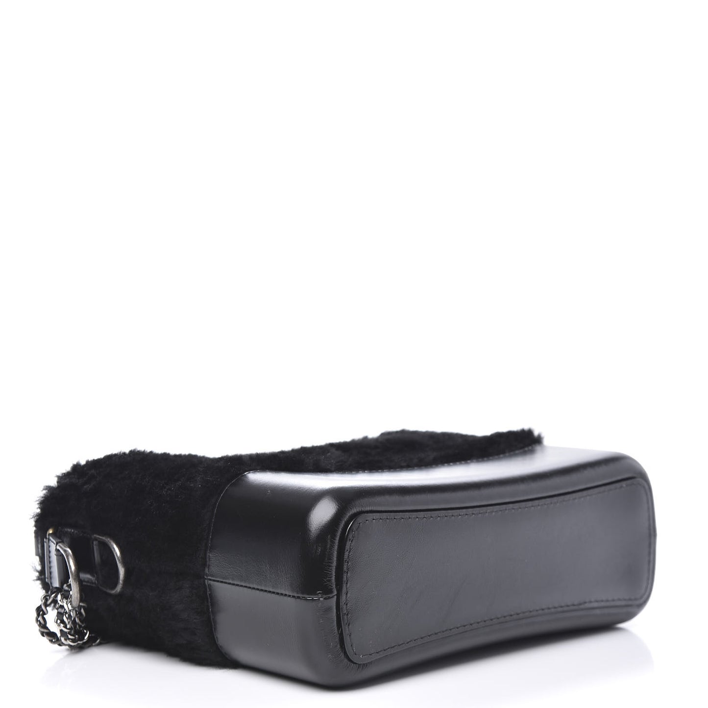 Shearling Medium Gabrielle Hobo Black