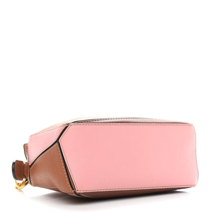 Loewe Calfskin Mini Puzzle Bag Tan Medium Pink 4 of 9