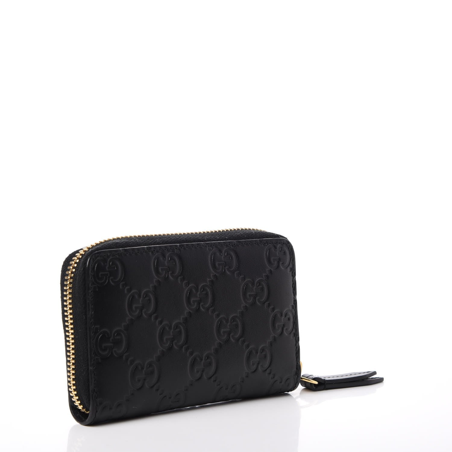Gucci Guccissima Zip Around Card Case Black 3 of 7