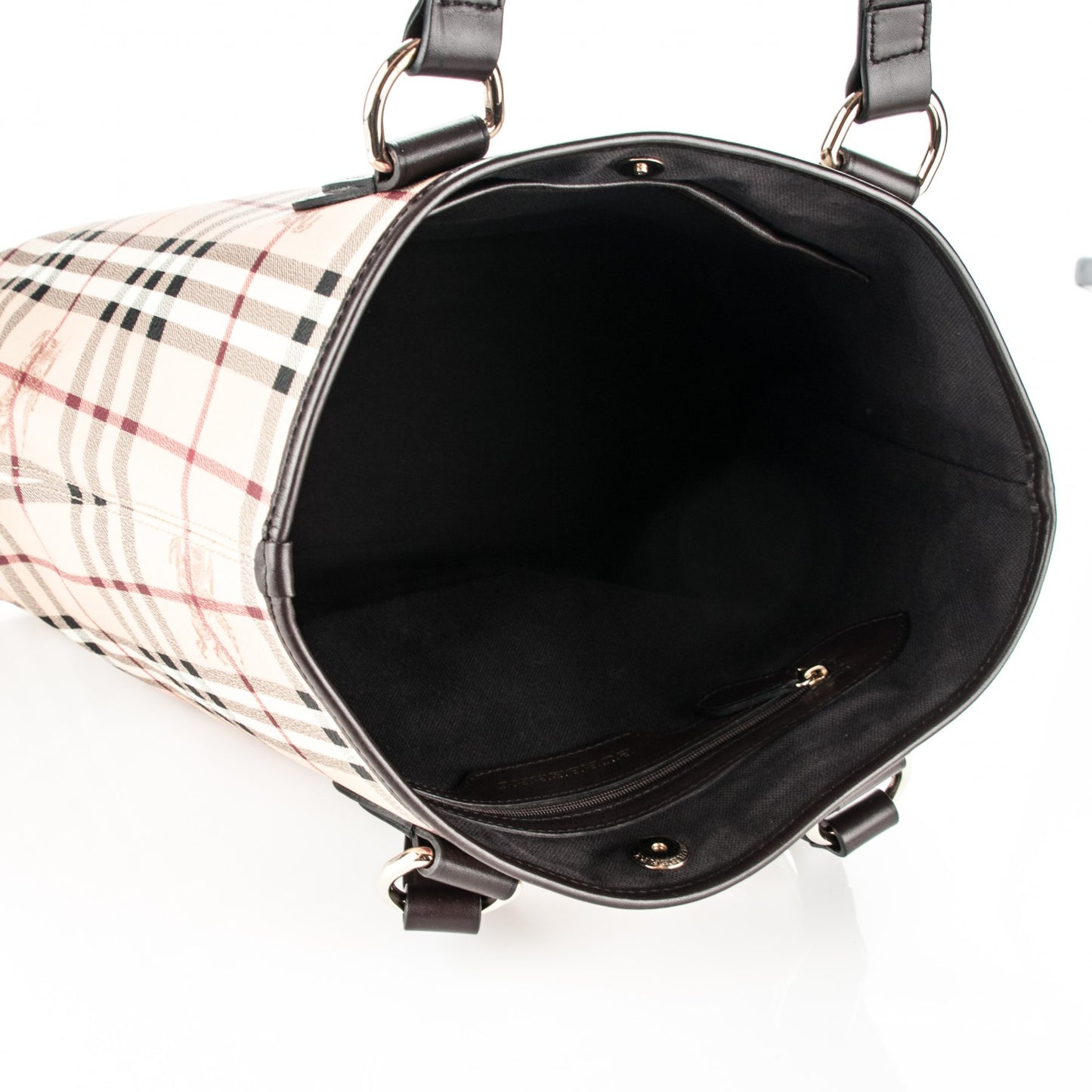 Haymarket Check Medium Onslow Tote Chocolate