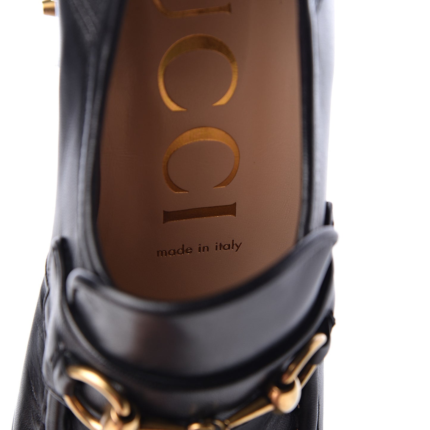 Malaga Kid Pearl Studded Vegas Platform Loafers 37 Black
