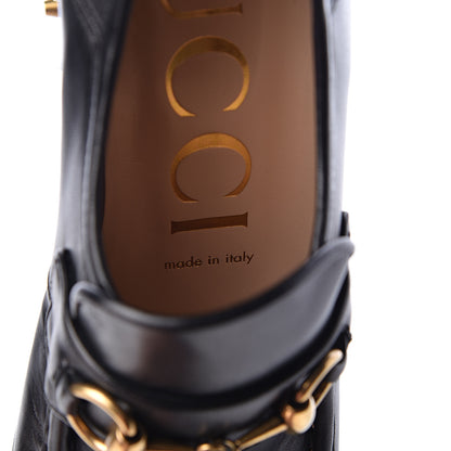 Gucci Malaga Kid Pearl Studded Vegas Platform Loafers 37 Black 10 of 12