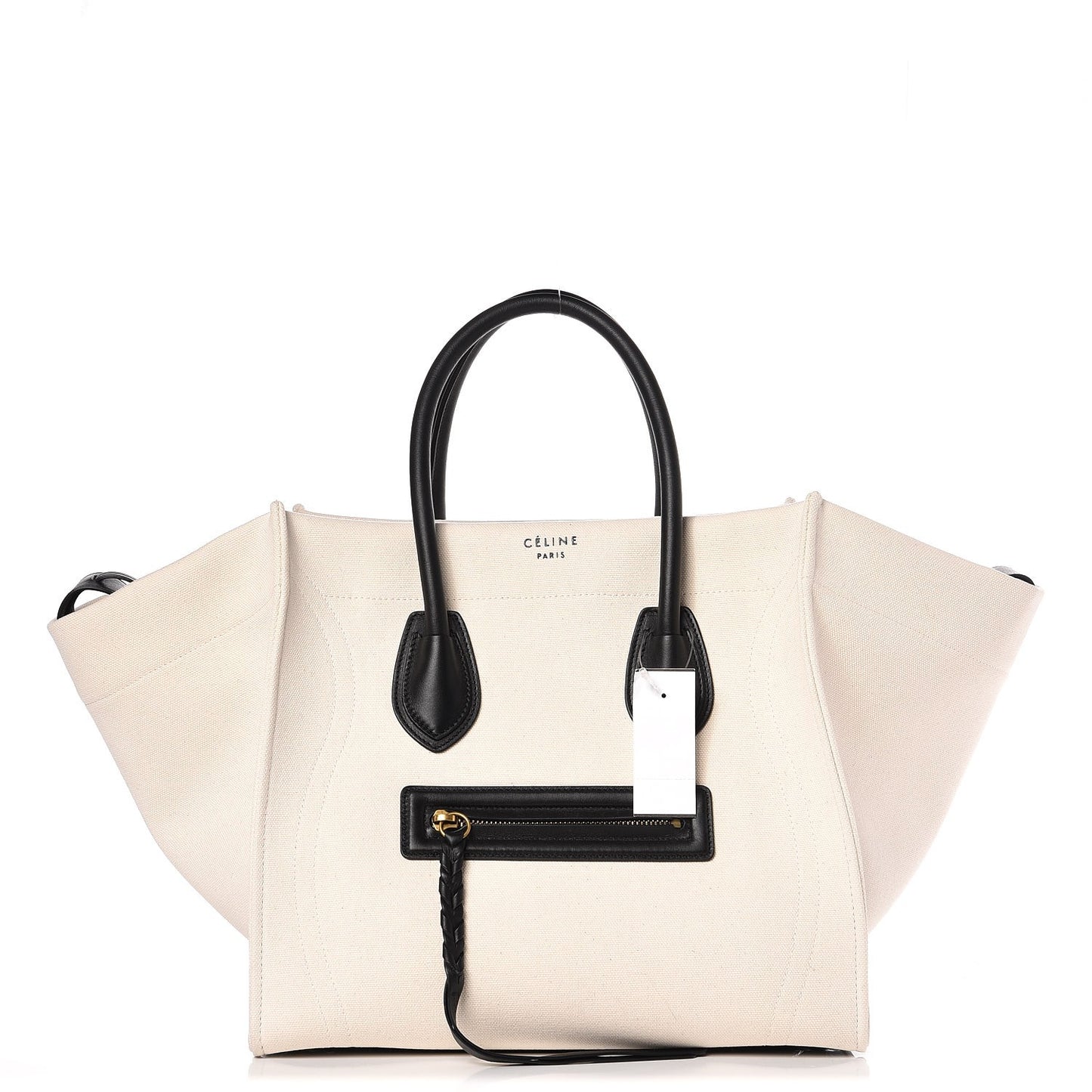 Cotton Canvas Medium Phantom Luggage White