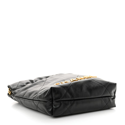 Chanel Shiny Calfskin Quilted Mini Chanel 22 Black 4 of 10