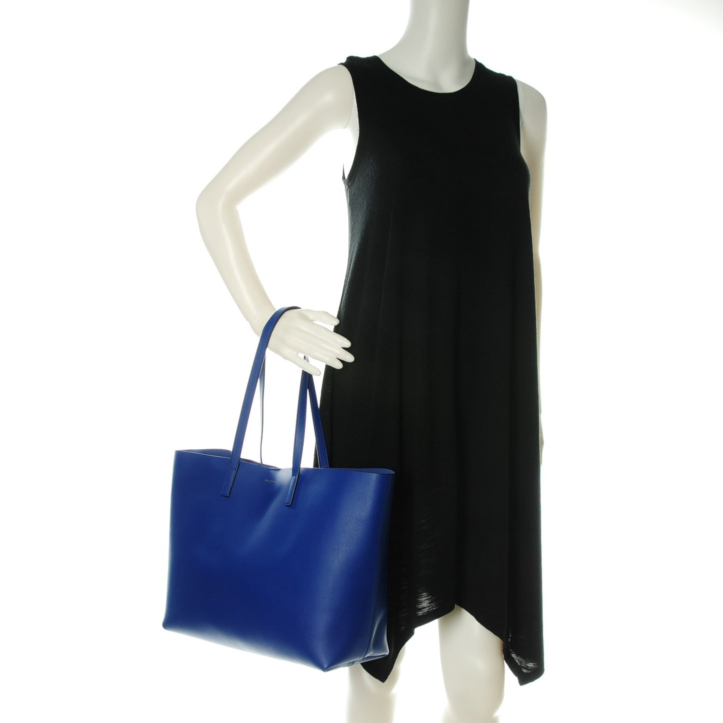 Calfskin Large Shopping Tote Ultramarine