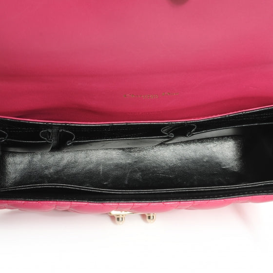 Lambskin Cannage Medium Miss Dior Flap Sorbet
