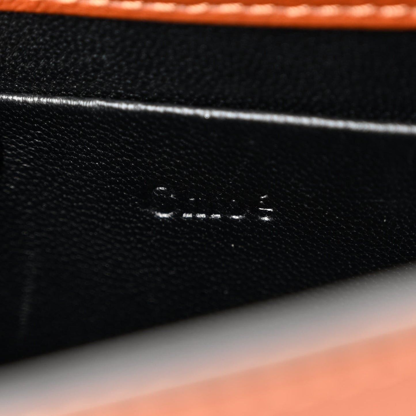 Calfskin Small Nile Bracelet Minaudiere Bag Caramel