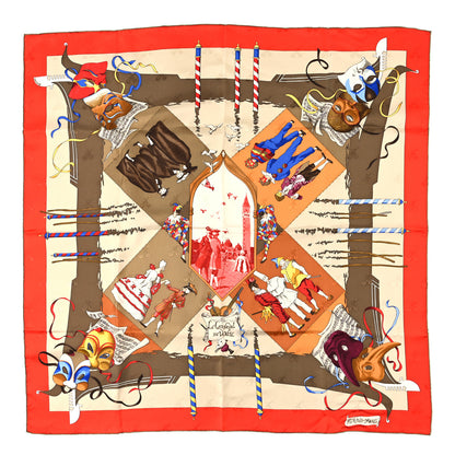 Hermes Silk Le Carnaval de Venise Scarf 90 1 of 4