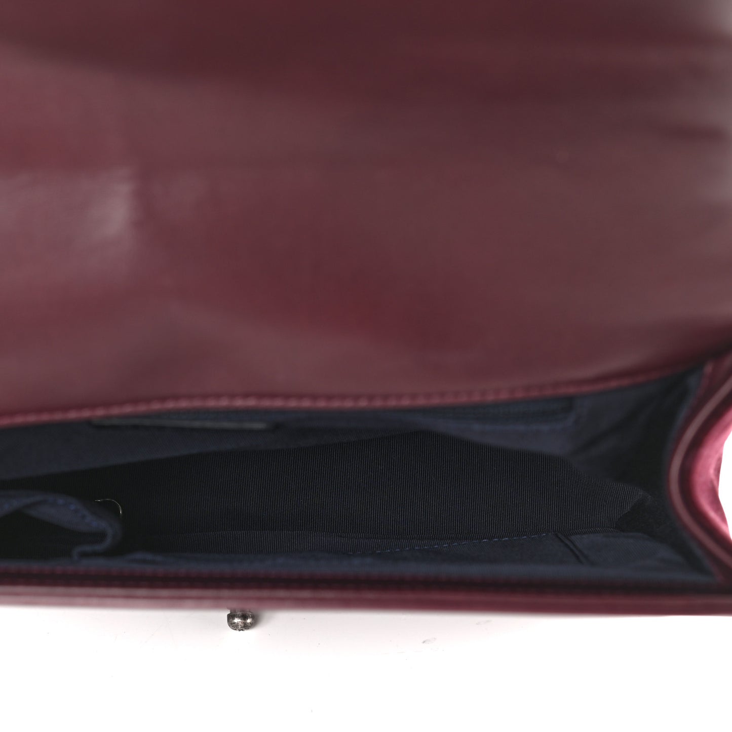 Velvet Tweed Large Boy Flap Burgundy