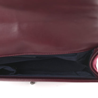 Chanel Velvet Tweed Large Boy Flap Burgundy 7 of 9