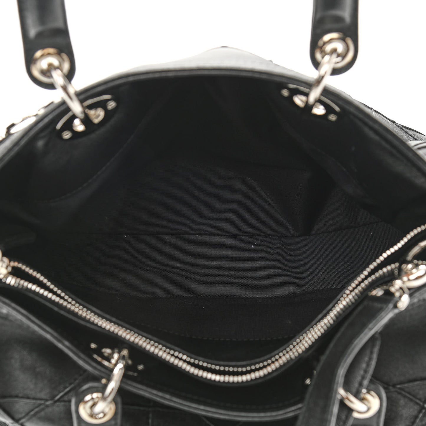 Lambskin Cannage Granville Polochon Black