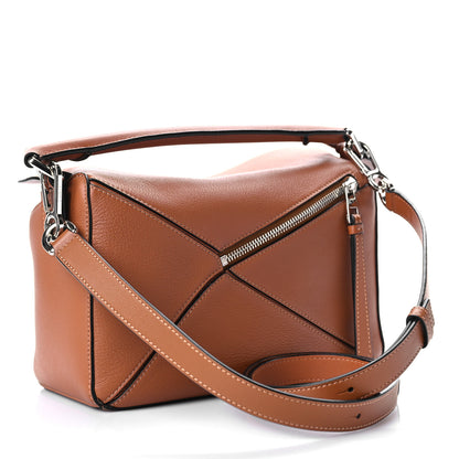 Loewe Calfskin Small Puzzle Bag Tan 3 of 8