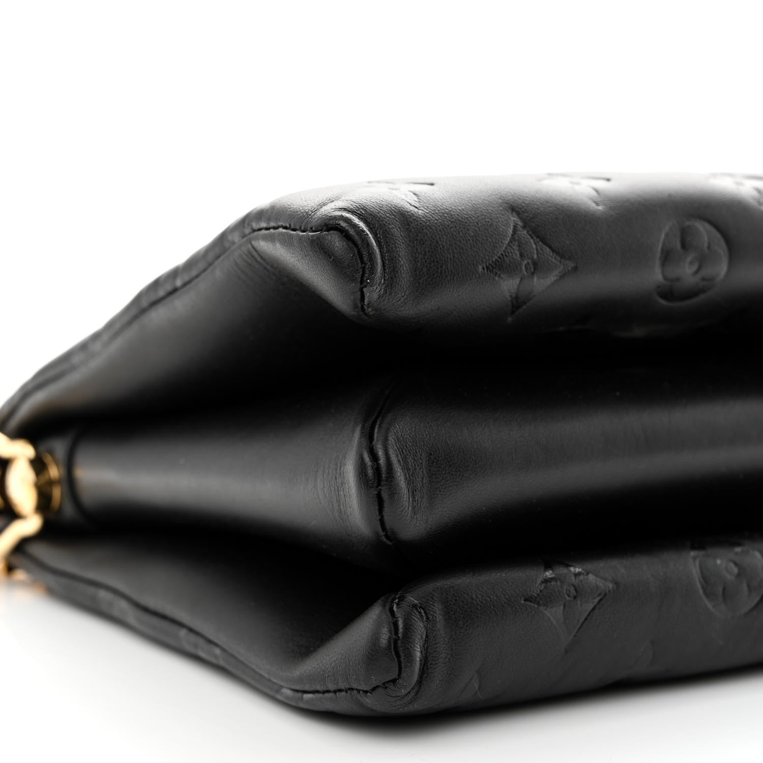 Louis Vuitton Lambskin Embossed Monogram Coussin PM Black 10 of 13