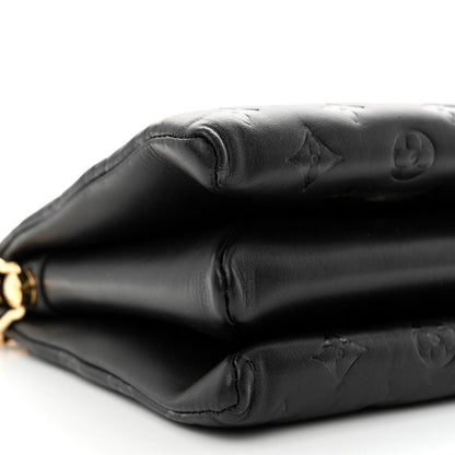 Louis Vuitton Lambskin Embossed Monogram Coussin PM Black 10 of 13