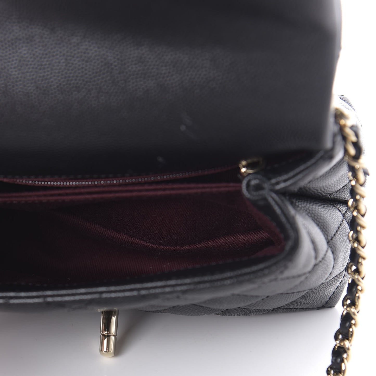 Caviar Quilted Extra Mini Coco Handle Flap Black