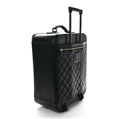 Chanel Aged Calfskin Quilted Case Trolley Black 2 of 16