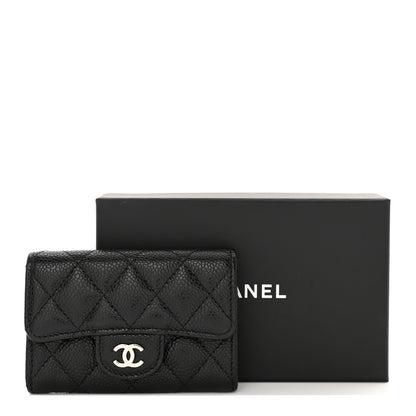 Chanel Caviar Quilted Flap Card Holder Black 9 of 9